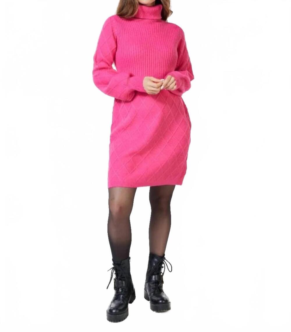 NEW ESQUALO cole mini dress in fuchsia